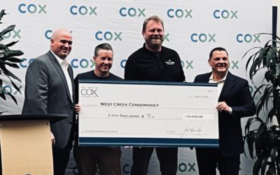 West Creek Conservancy receives $50K gift from the James M. Cox Foundation